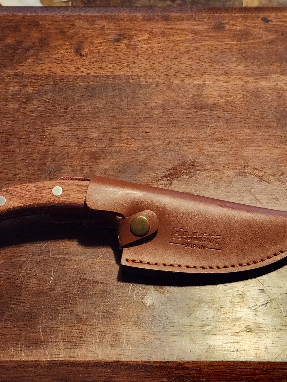 Huusk Japanese Chef 6” Blade With Leather Case Knife Stainless Steel